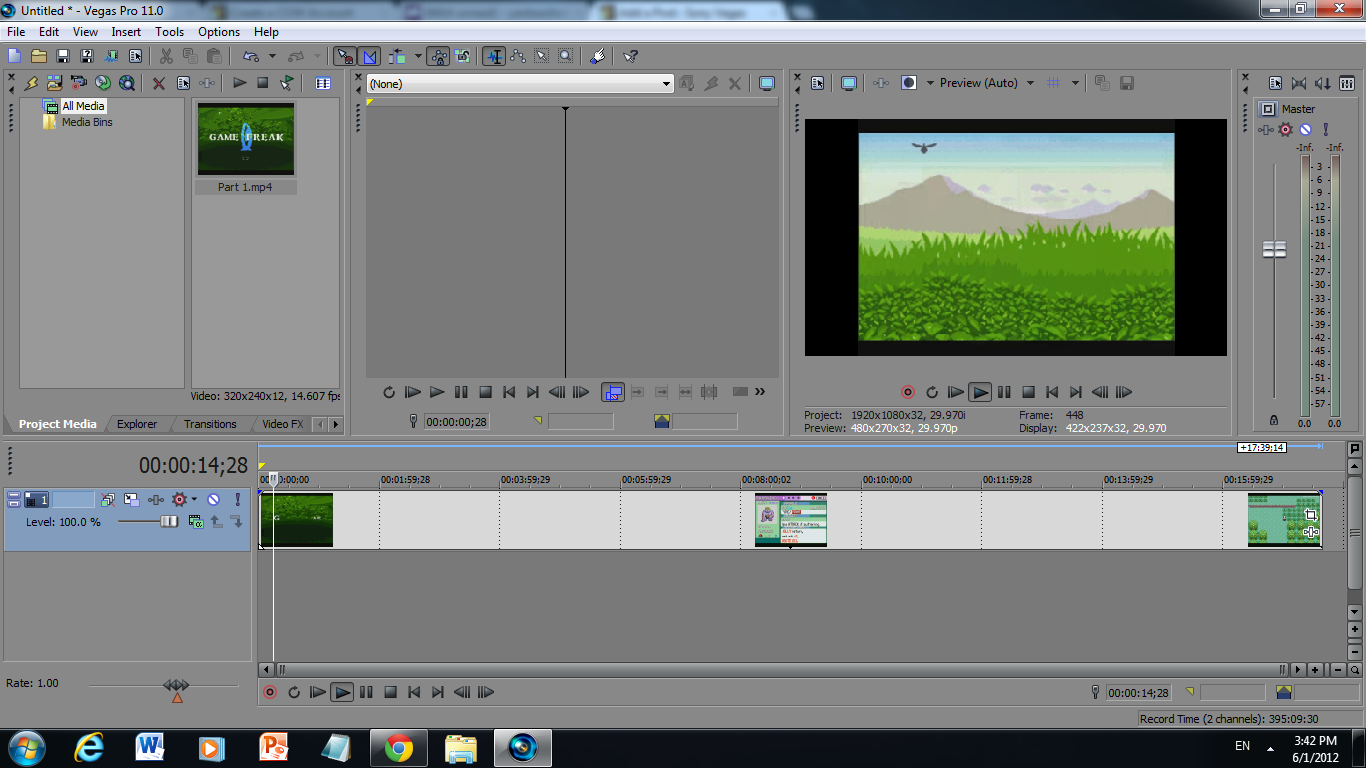 sony vegas pro 16 only rendering 3 seconds